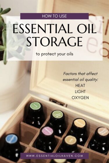 how to store essential oils