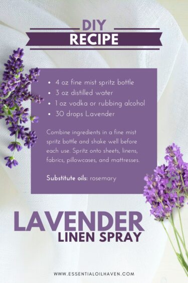 DIY lavender linen spray