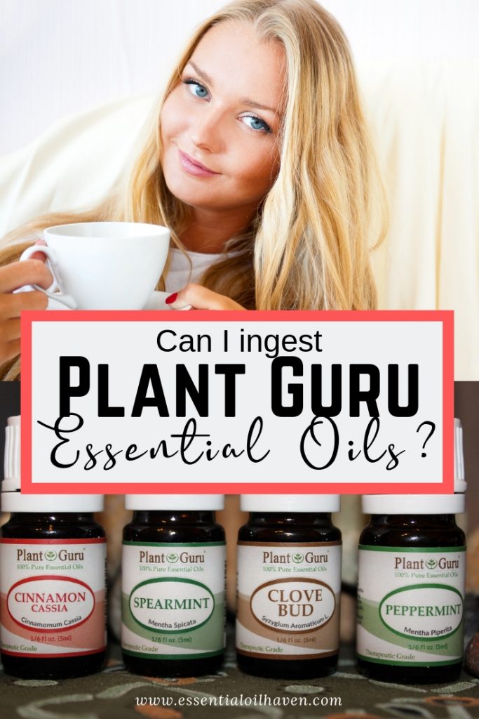 Can I Ingest the Plant Guru Essential Oils?