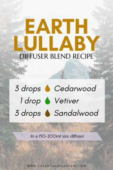 Earthy Lullaby diffuser blend for sleep