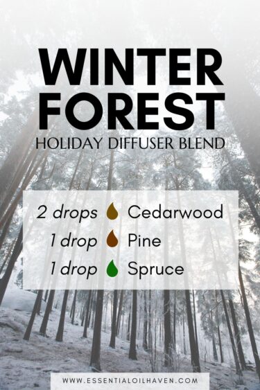 Christmas Essential Oil Recipes Winter Forest Diffuser Blend