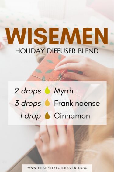 Holiday Essential Oil Blend Wisemen for the Holidays with Essential Oils