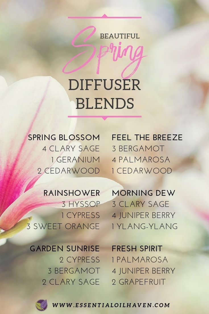 12 Spring Diffuser Blend Recipes (FREE Printable to Download)