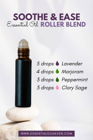 soothe and ease essential oil roller recipe blend