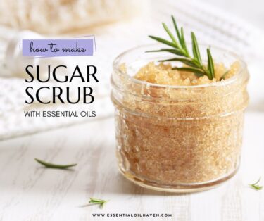 DIY sugar scrub recipe with essential oils