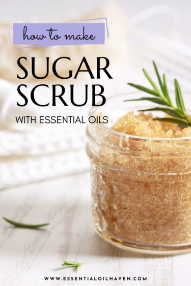 sugar scrub recipe essential oils DIY