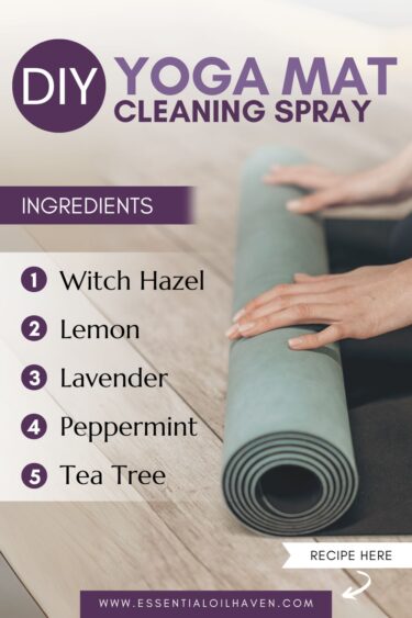 diy cleaning spray recipe for yoga mats