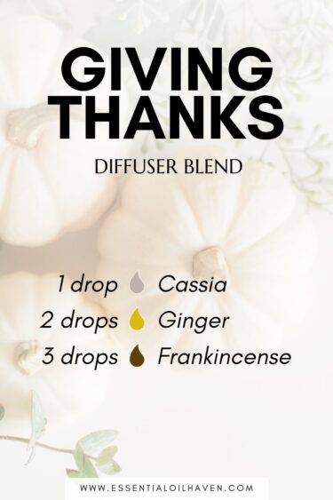 giving thanks diffuser blend for fall