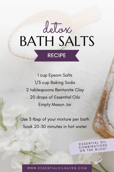 detox bath salts recipe with essential oils