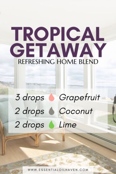 tropical diffuser blend recipe with essential oils