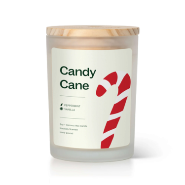 candy cane christmas candle