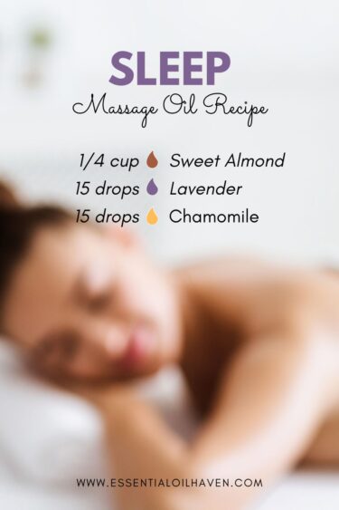 homemade massage oil recipe for sleep