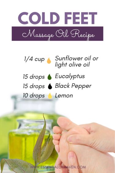 homemade massage oil for cold feet