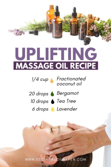 essential oil massage oil recipe DIY