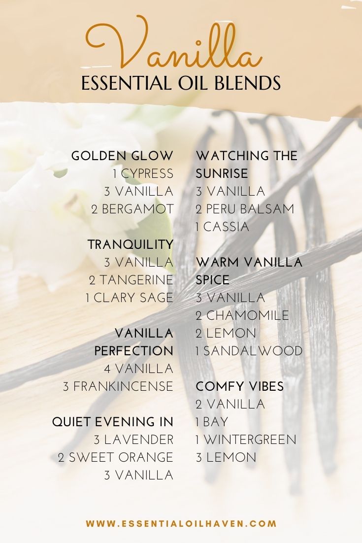 12 Vanilla Essential Oil Blends Perfect for Fall Vanilla Diffuser Blends