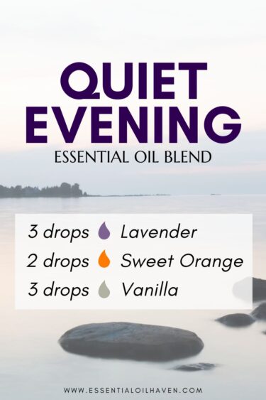 quiet evening vanilla diffuser blend