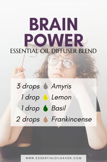 essential oil diffuser blend for focus brain power 