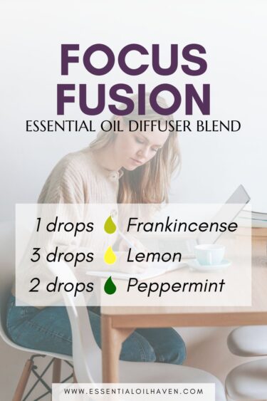 focus diffuser blend with essential oils aromatherapy