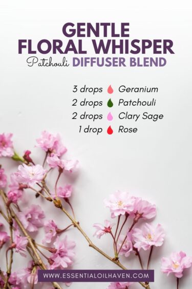 patchouli blend recipe with essential oils for diffusing