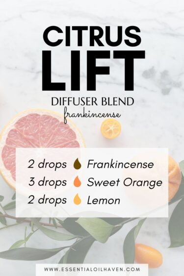 citrus lift frankincense diffuser blend