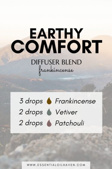 earthy comfort frankincense diffuser blend