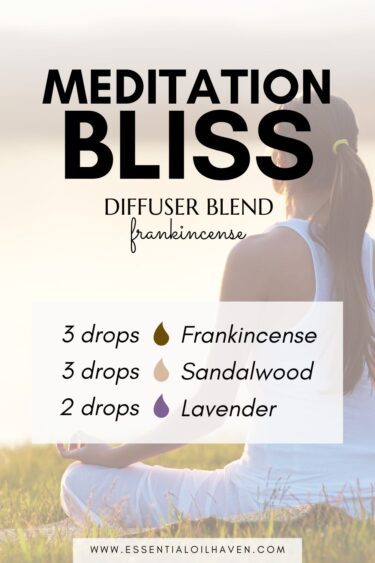 meditation bliss frankincense diffuser blend