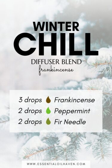 winter chill frankincense diffuser blend