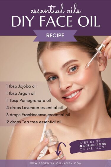 essential oils DIY face oil recipe step by step