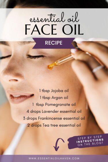 essential oil facial oil DIY recipe